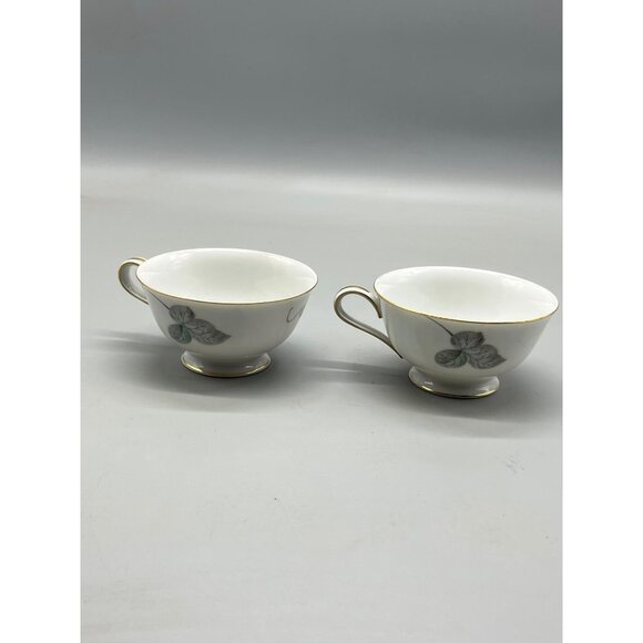 Noritake China 5108 Morning Glory cups red pink and white flowers green READ - Picture 2 of 7